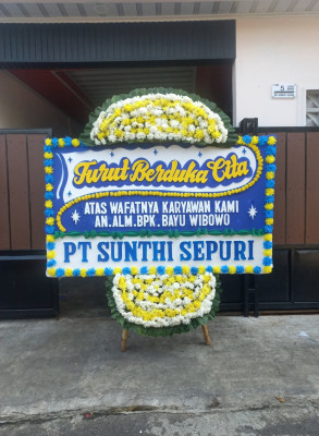 Papan Bunga Duka di Lumbungrejo